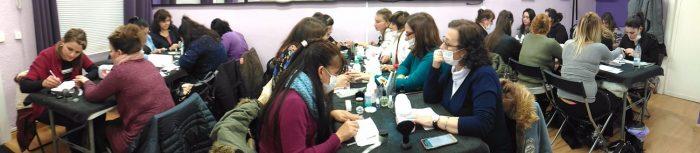 Fotos de las alumnas del curso de uñas de acrílico y gel del día 29/01/17 - Panorámica