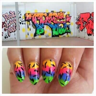 Grafitti nail art