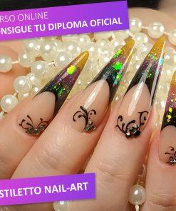 imagen de portada de curso stiletto nail art online