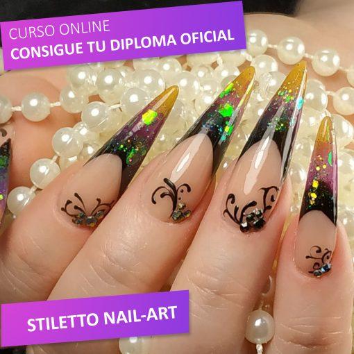 imagen de portada de curso stiletto nail art online